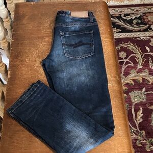 SOLD—Raw Foundation Slim Girls’ Jeans Size 14 — Indigo Wash, Straight/Tapered